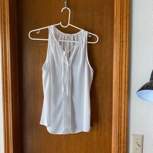 Monteau Sleeveless Top with Tie Size L *Stain*